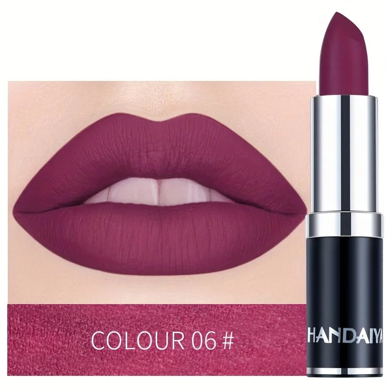 Matte Lipstic Long-Lasting, High-Pigment Velvet Finish, Smooth & Non-Drying Formula, Multiple Bold Shades for All Skin Tone mbzr