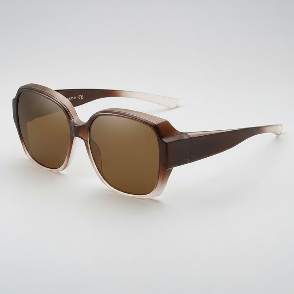 Fashion Round Polarized Sunglasses Cover Over Myopia Prescription Glasses Portable Men Women Vintage Fishing Driving Eyewear mbzr