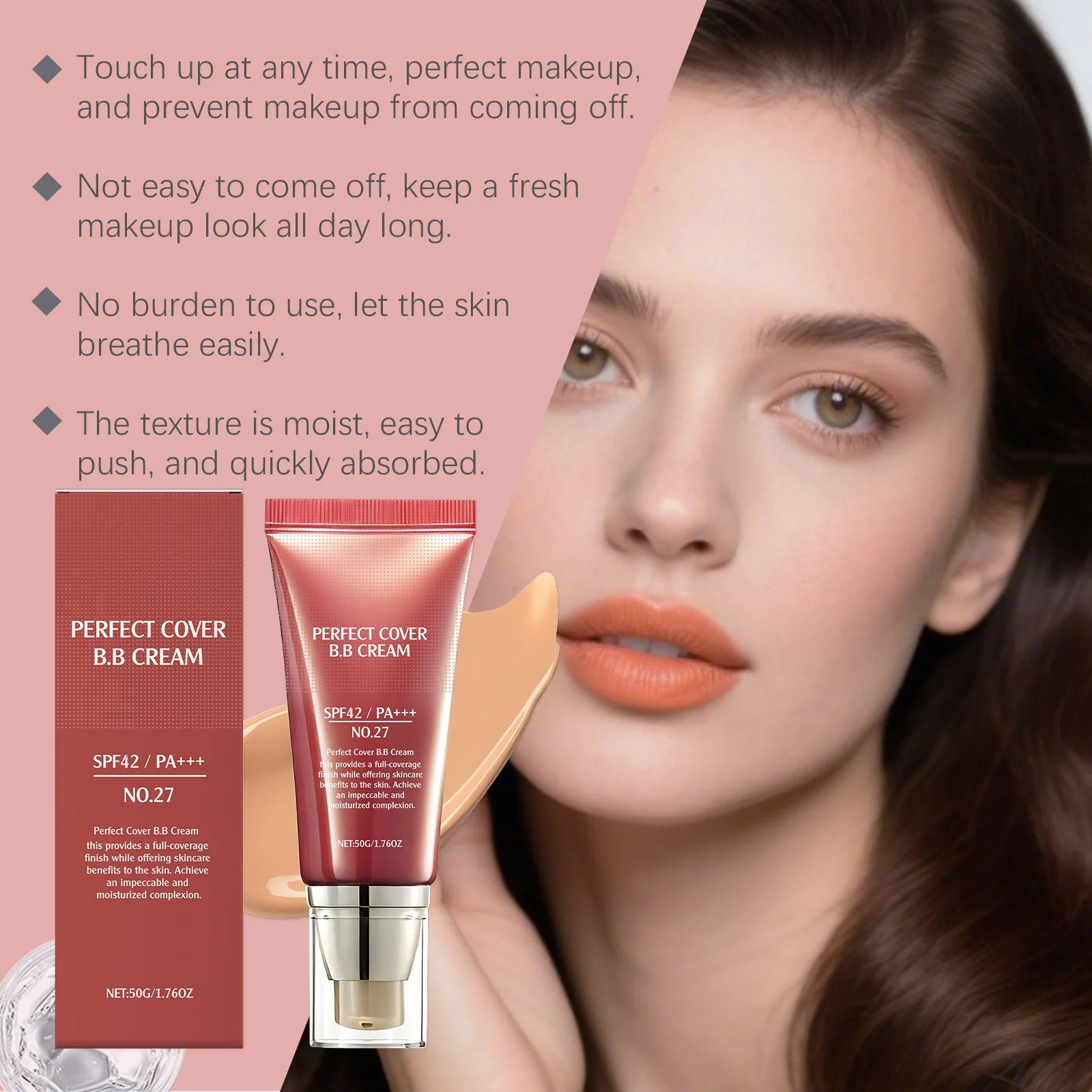 Perfect Cover Bb Cream Brightens Complexion Covering Skin Blemishes Lasting Lightweight Hydrates Moisturize Concealer Corrector mbzr