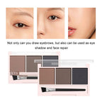 ANNA ROSE 3-In-1 Eyebrow Powder Palette With Enhancer Brush Natural Long-Lasting Shaping Sweat-proof Waterproof Makeup mbzr
