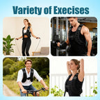 12lb Adjustable Weighted Vest with Reflective Stripes, Workout Vest for Running, Strength Training and Walking mbzr