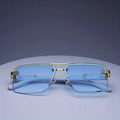 Fashion Rimless Sunglasses Men Women Populare Frameless Sun Glasses Male Female Classic Small Square Summer Traveling Shades mbzr