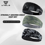 WRELS Sports Headband Sweatband Elastic Absorbent Sweat Fitness Breathable Basketball Cycling Jog Tennis Yoga Gym Head Band mbzr