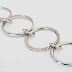 316 Stainless Steel PVD Mixed Metals Multi Layered Finger Rings Shiny CZ Zircon Stackable Ring Set Non Tarnish Dainty Jewelry