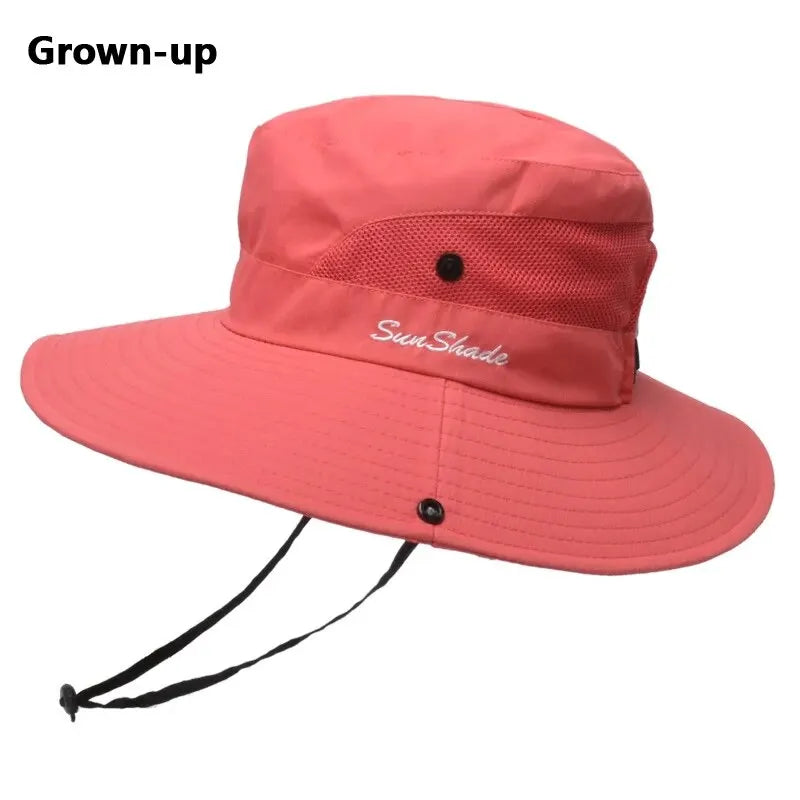 Xinbaoguan 100% Polyester Summer Outdoor Sun Hat, Breathable, Folding Sun Hat, Female Ponytail Hole Fisherman Hat