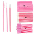 200pcs Disposable Brushes Set Mascara Wands Lip Brushes Microbrush Applicator Swab for Eyelash Extension Eyebrow Makeup Tools mbzr