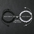 4PCS Couple Watches Fashion Arabic Women Quartz Watch Casual Silicone Band Wristwatches Magnet Heart-Shaped Bracelets Set mbzr