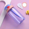 480ml Water Bottle With Straw Kids Girls Portable Travel Bottles Gym Sports Fitness Cup Summer Cold Water Juice Drinking Bottle mbzr