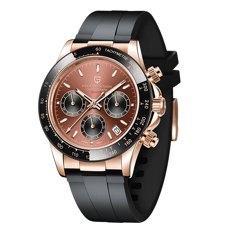 2026 New PD-1644 PAGANI DESIGN Top Brand Men's Sports Quartz Watches Sapphire Stainless Steel 100M Waterproof Luminous Chronograph Luxury Reloj Hombre