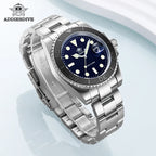 ADDIESDIVE Luxurious Men's Analog Quartz Watch BGW9 Luminous 20 Bar Waterproof Men's Diving Stainless Steel Men Watches H3