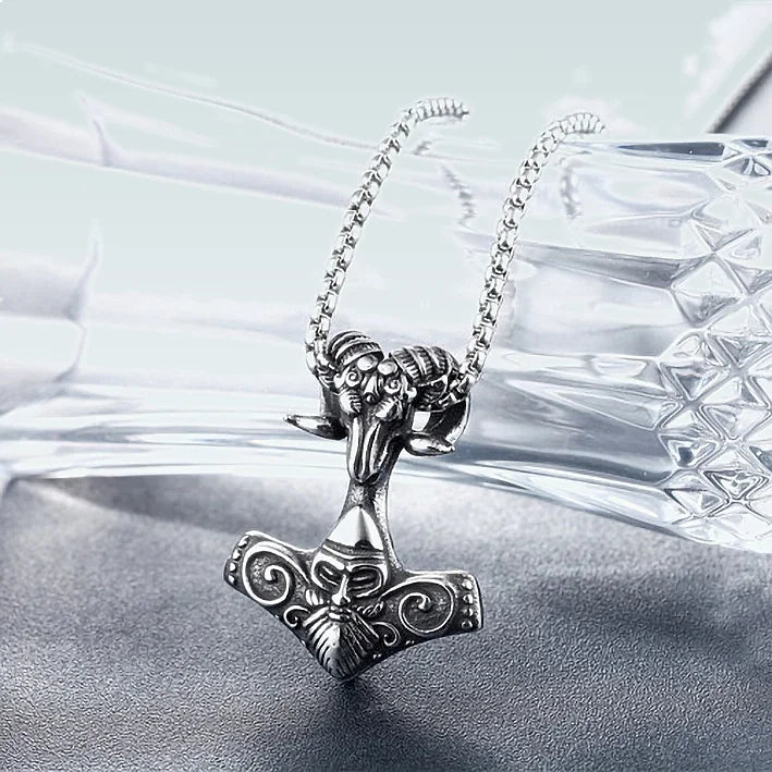 2025 New Hip Hop Retro Titanium Steel Necklace Stainless Steel Claw Totem Pendant