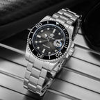 ADDIESDIVE 2026 New Men Quartz Watches BGW9 Super Blue Luminous 200M Waterproof Stainless Steel Fashion Sports Diving Wristwatch