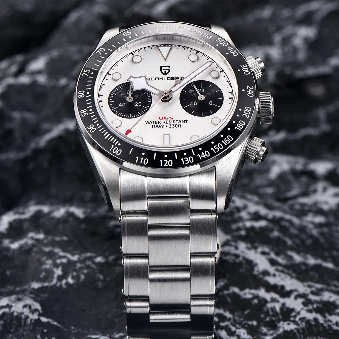 2026 New Retro Panda Mens Watches PAGANI DESIGN Luxury Quartz Watch For Men Chronograph AR Sapphire Waterproof Sports Clock Gift