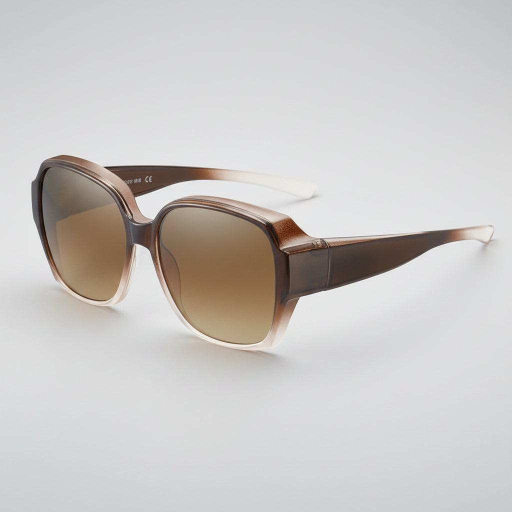Fashion Round Polarized Sunglasses Cover Over Myopia Prescription Glasses Portable Men Women Vintage Fishing Driving Eyewear mbzr