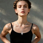 6PCS Y2K Necklace Grunge Jewelry Set for Women, Silver Vintage Punk Emo Necklace Alt Jewelry Star Sun Pentagram Spiral Necklace, Stainless Steel Punk Alt Alternative Jewelries Emo Gothic Accessories.