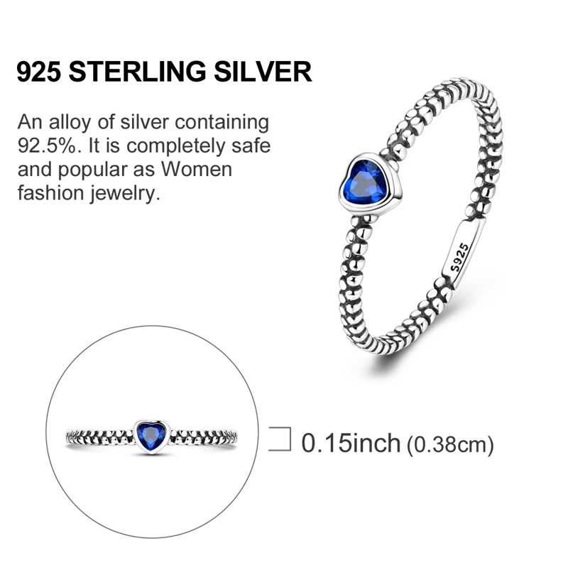 Original 925 Sterling Silver Ring Colorful Diamonds Cubic Zircon Finger Ring for Women