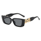 2025 New Narrow Frame Cat Eye Sunglasses Women Fashion Chain Leg Trendy Sunglasses mbzr