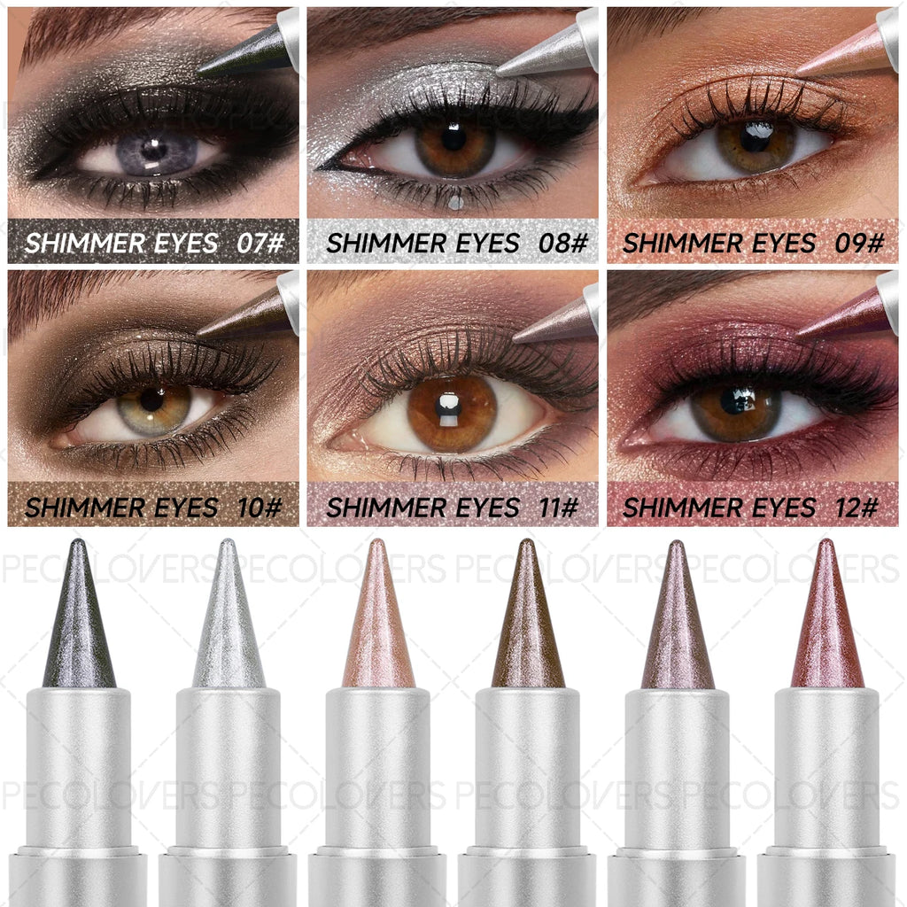 Matte Glitter Eyeshadow Stick Makeup Pearlescent Brighten Lying Silkworm Eyeliner Highlighter Lasting Eye Shadow Pencil Cosmetic mbzr