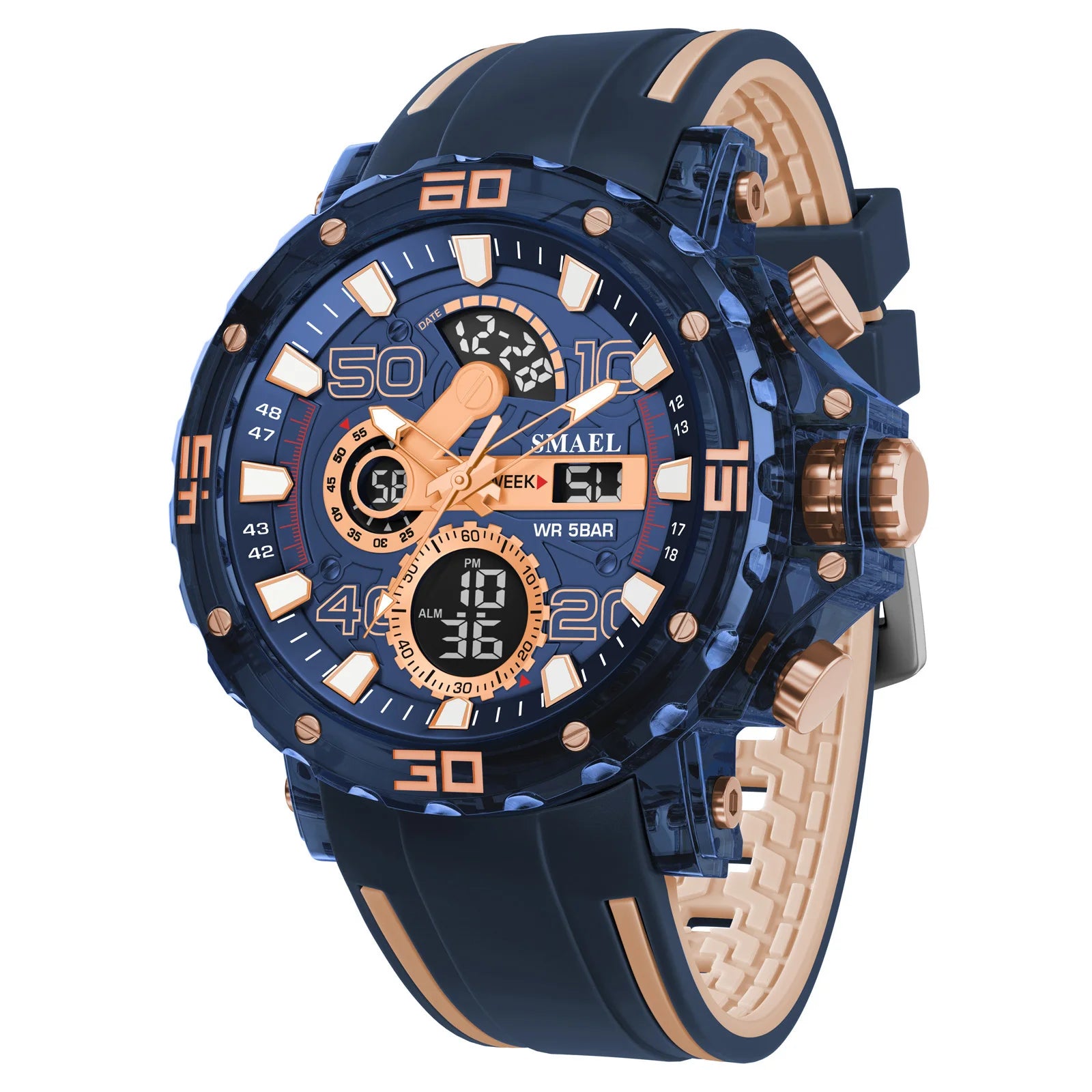 Military Watches Men Watch 2025 New 50M Waterproof Wristwatch Stopwatch Alarm LED Light Digital Watches 8136 Men's Sports Watch mbzr