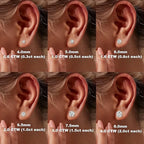 KNOBSPIN 2.0ct Moissanite Earrings for Women Lab Grown Diamond Ear Studs 925 Sterling Silver Fine Jewelry Gift