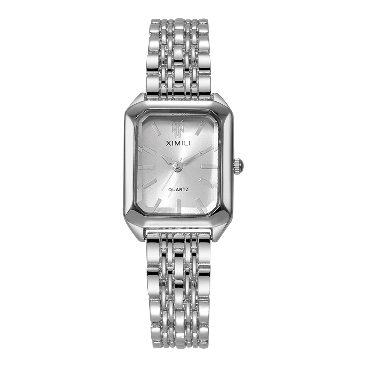 1/2/4PCS Luxury Women Watches Fashion Rectangle Woman Quartz Watch Stainless Steel Band Wristwatches Reloj Mujer（Without Box） mbzr