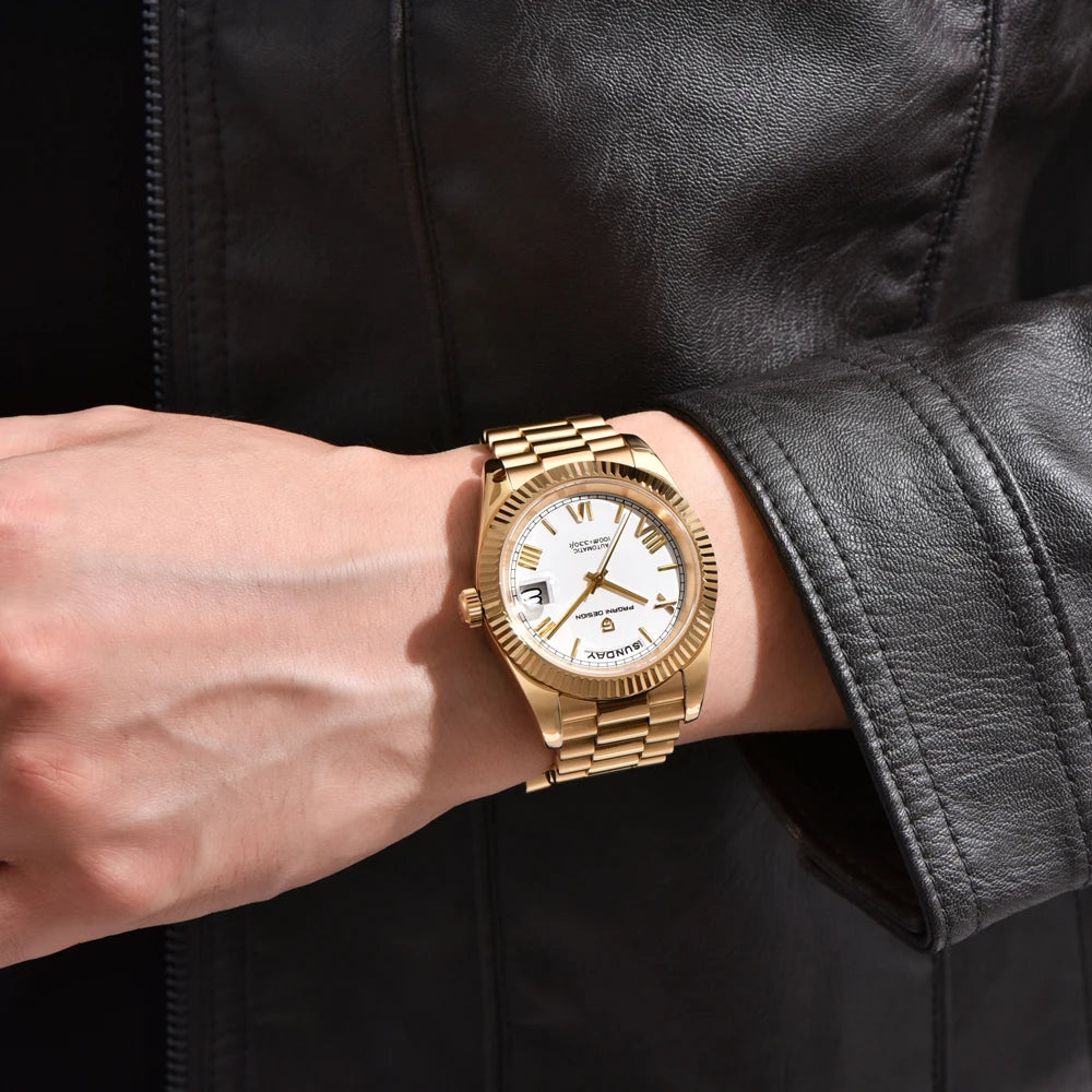 New DD36 Men's Watches PAGANI DESIGN Luxury Gold Automatic Watch Men AR Sapphire Glass Mechanical Wristwatch Men 10Bar ST16 Movt