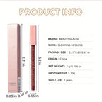 2024 Liquid Lipstick Chewy Golden Metallic Lip Gloss Shimmer Texture Golden Bling Glitter Lipstick Suitable Makeup Face Paint mbzr