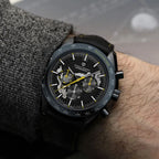 PAGANI DESIGN 2025 New Moon Dark Men's Watches Luxury Quartz Watch Men Skeleton Sport Chronograph AR Sapphire glass Wrist Watch