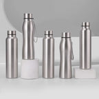 High Quality 1000ml Stainless Steel Sport Water Bottle Single-layer Rugged Water Cup Metal Flask Drinkware Camping Sports Gym mbzr