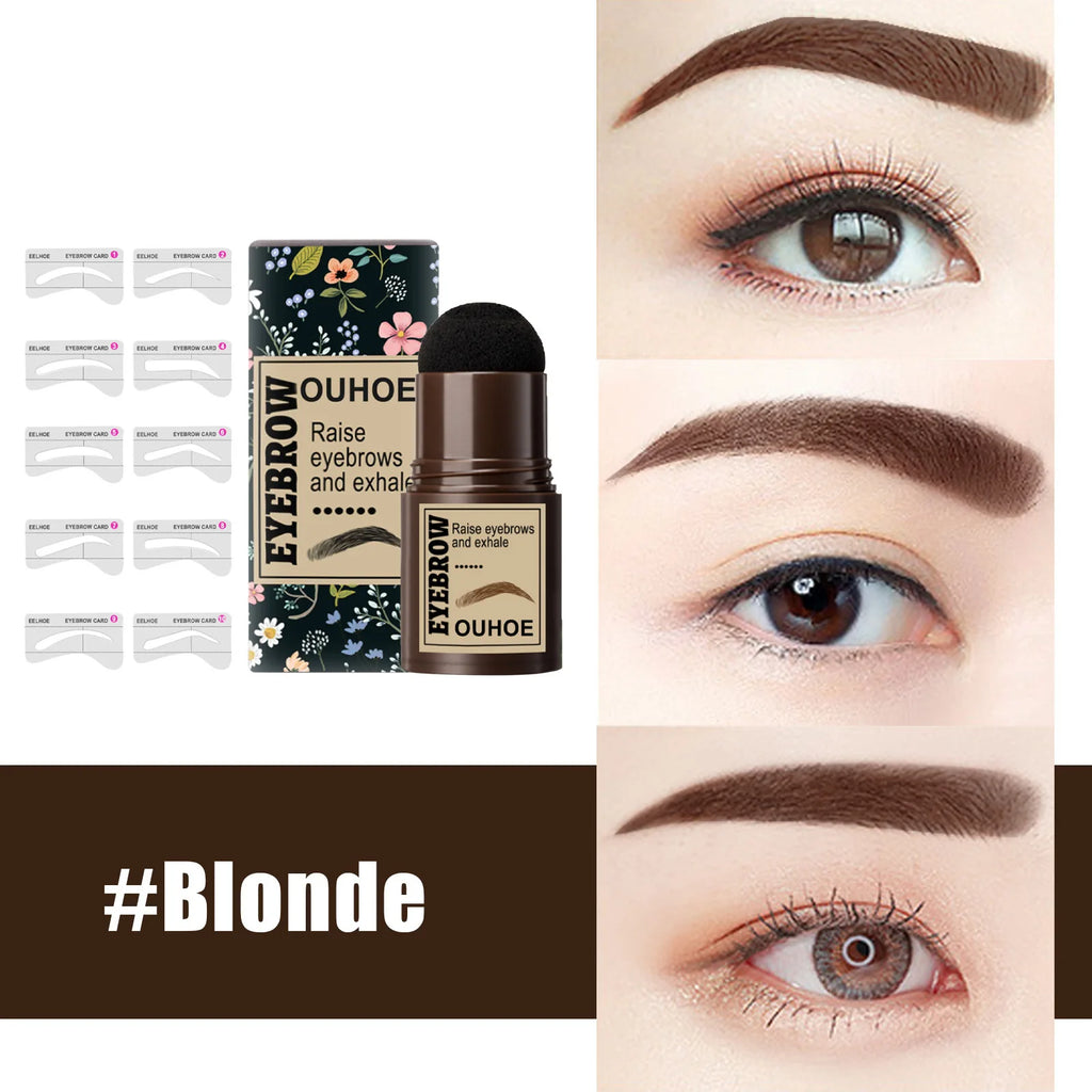 Seal Eyebrow Powder Stick Eyebrow Print Lazy Person Waterproof Sweat Proof No Shedding Makeup Hairline Shadow Powder mbzr