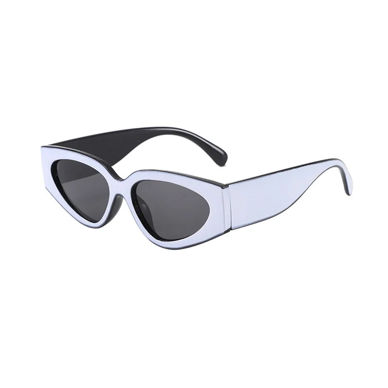 Cat Eye Sunglasses for Women and Men with Contrasting Color Accents Advanced Styling UV Protection Lightweight Frame Trendy