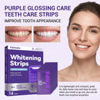Purple Teeth Whitening Strips for Sensitive Teeth Remove Coffee Wine Smoking Stains Non Slip Improve Dental Yellowing Bright Smile Teeth Bleaching Strip mbzr