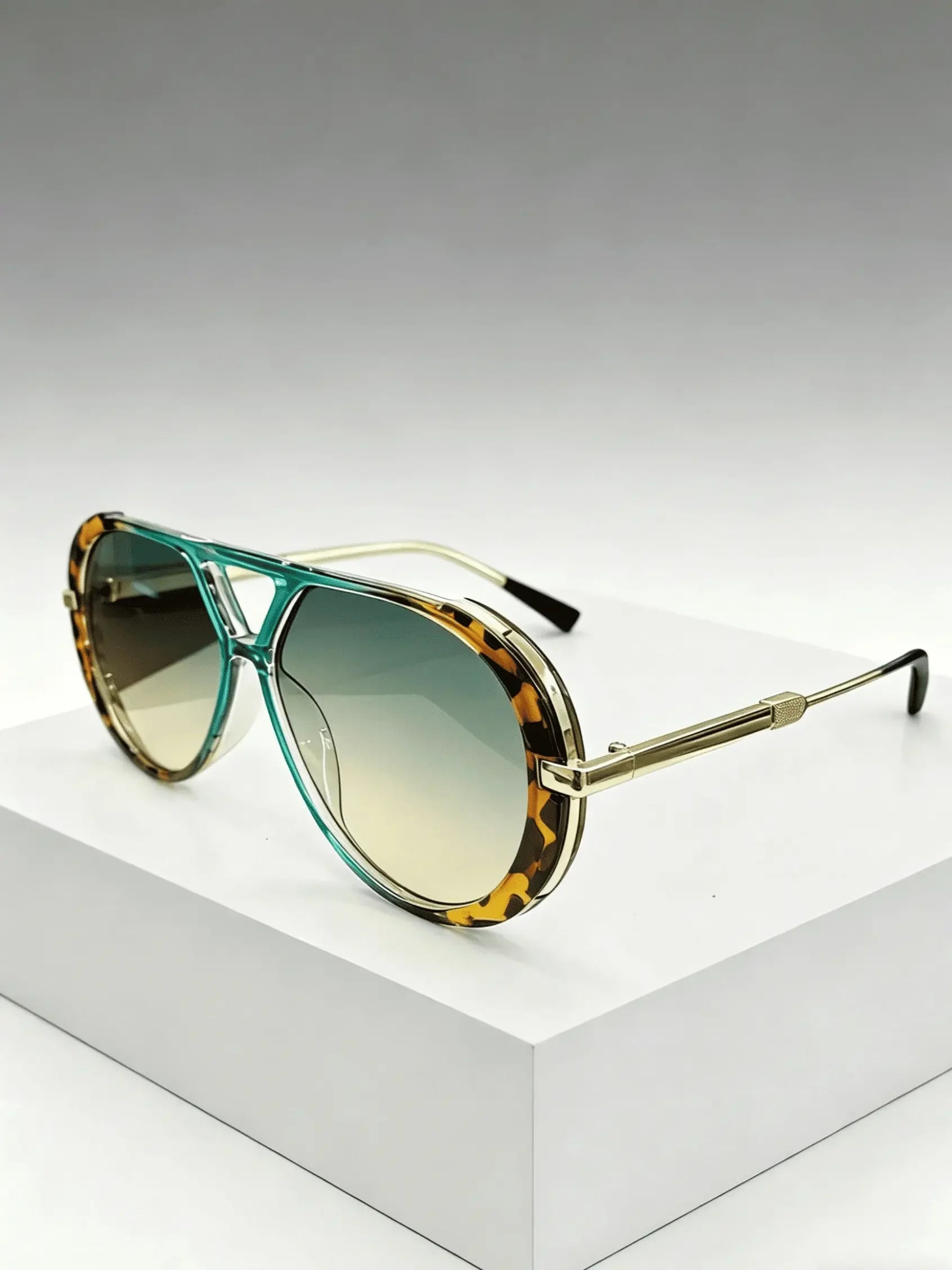 Oversized Pilot Sunglasses for Women Men Trendy,Large Big Double beam Designer Fashion Vintage Shades Retro Sun Glasses mbzr