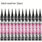12-Pack Waterproof Black Liquid Eyeliner – Long-Lasting mbzr