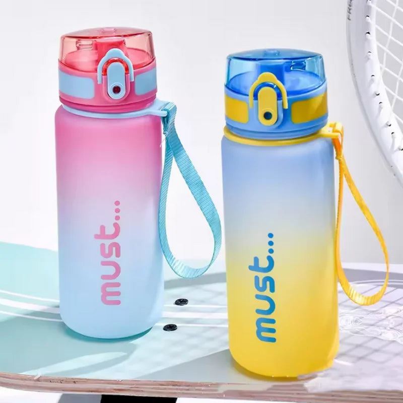 500/650ml Sports Water Bottle High Capacity Plastic Fitness Portable Durable Camping Hiking Workouts Outdoor Sports Cups mbzr
