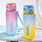 500/650ml Sports Water Bottle High Capacity Plastic Fitness Portable Durable Camping Hiking Workouts Outdoor Sports Cups mbzr