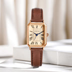 Fashion Retro Digital Dial Casual Watches Square Leather Strap Fashionable Clock Quartz Wristwatch for Women Gift mbzr