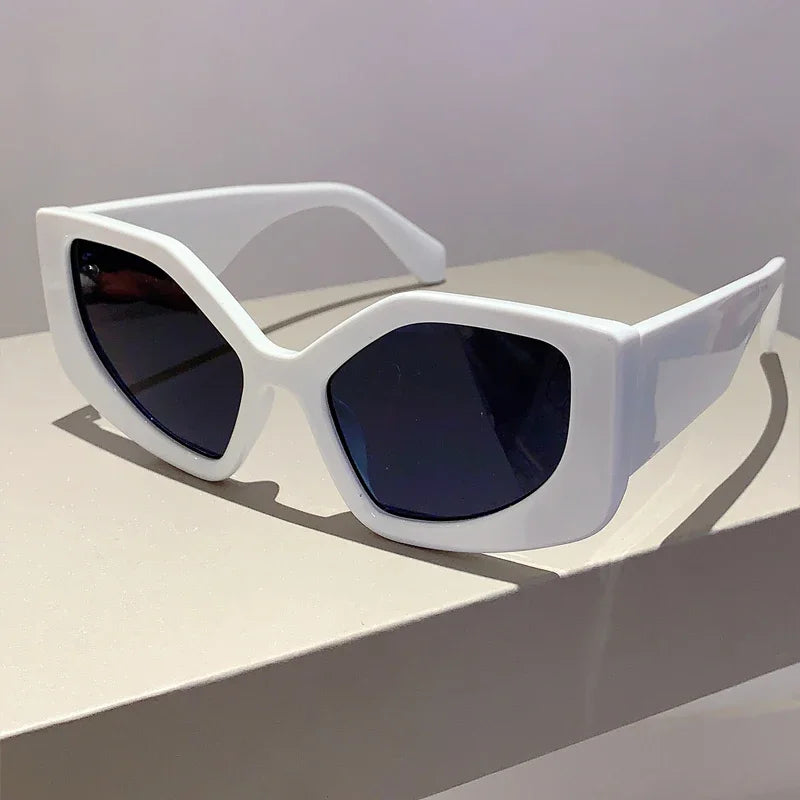KAMMPT New Polygon Women Sunglasses Vintage Multi Gradient Candy Color Shades 2023 Trendy Brand Designer Travelling Eyewear