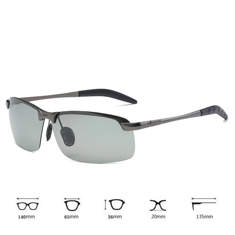 Chameleon Photochromic Polarized Sunglasses UV400 Day Night Vision for Driving And Fishing