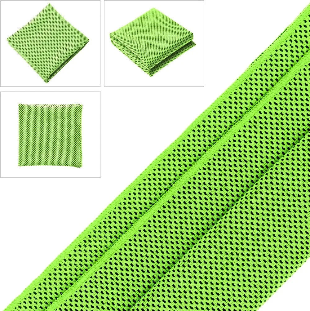 Cooling Towels (40"x12", Pack of 30) for Neck & Face, Hot Weather Sports, Gym, Yoga, Travel & More mbzr