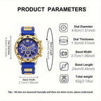 Elegant Men&women; Quartz Watch - Sleek Business Style with Silicone Strap, Suitable for Men & Women, Festival Gift mbzr