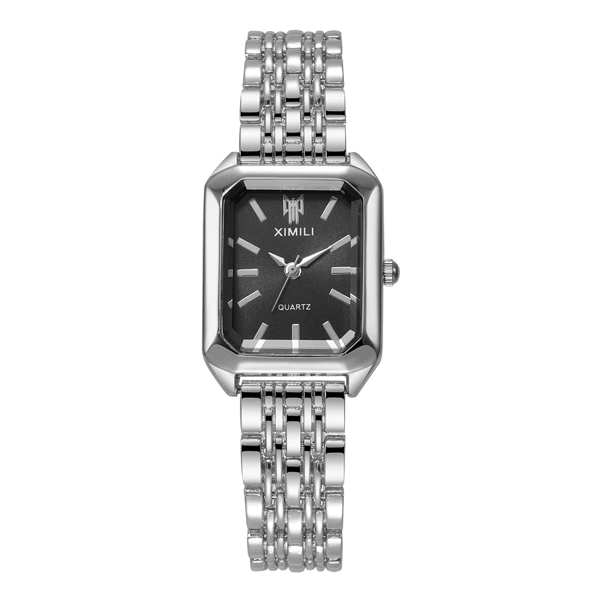 1/2/4PCS Luxury Women Watches Fashion Rectangle Woman Quartz Watch Stainless Steel Band Wristwatches Reloj Mujer（Without Box） mbzr