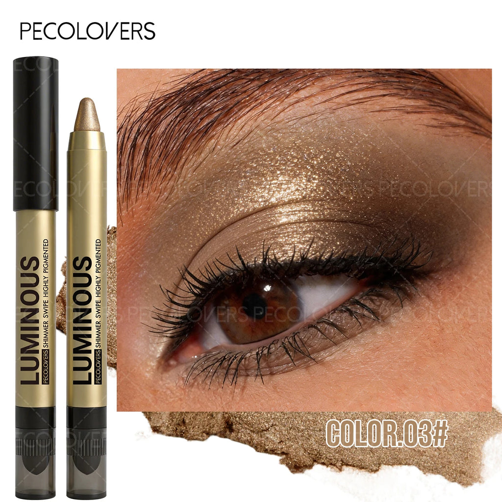 3D Eye Makeup Eyeshadow Stick, Matte and Shimmery Textures, Perfect for , Eye Brightener Stick Highlighter Eye Liner Pen mbzr