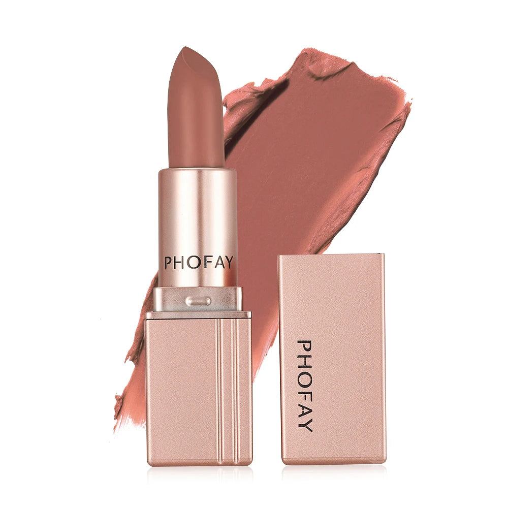PHOFAY 8--Color Matte Lipstick: Velvet Lip Color, Smooth, Waterproof, Long-Lasting Color Lip Makeup mbzr