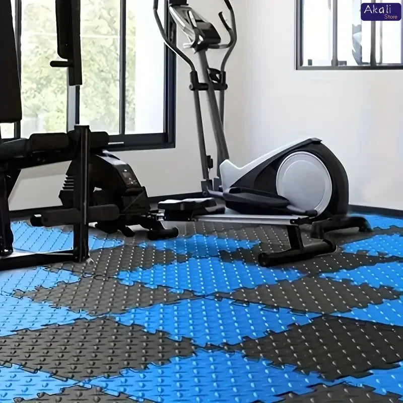 EVA Interlocking Foam Floor Tiles 30x30cm Non-Slip Gym Mat Puzzle Flooring for Home Workout Yoga Equipment Protection 4/16Pcs mbzr