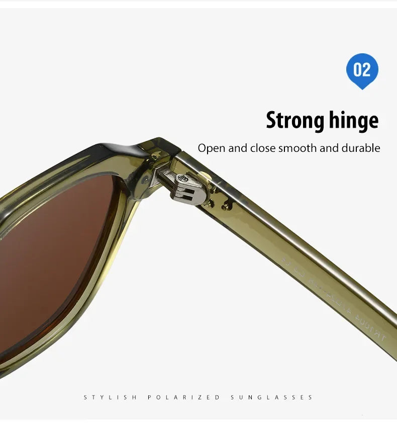 Retro Polarized Sunglasses Men Ultralight TR90 Frame Polygon Women Sun Glasses Outdoor High Quality Travel Eyewear Gafas De Sol