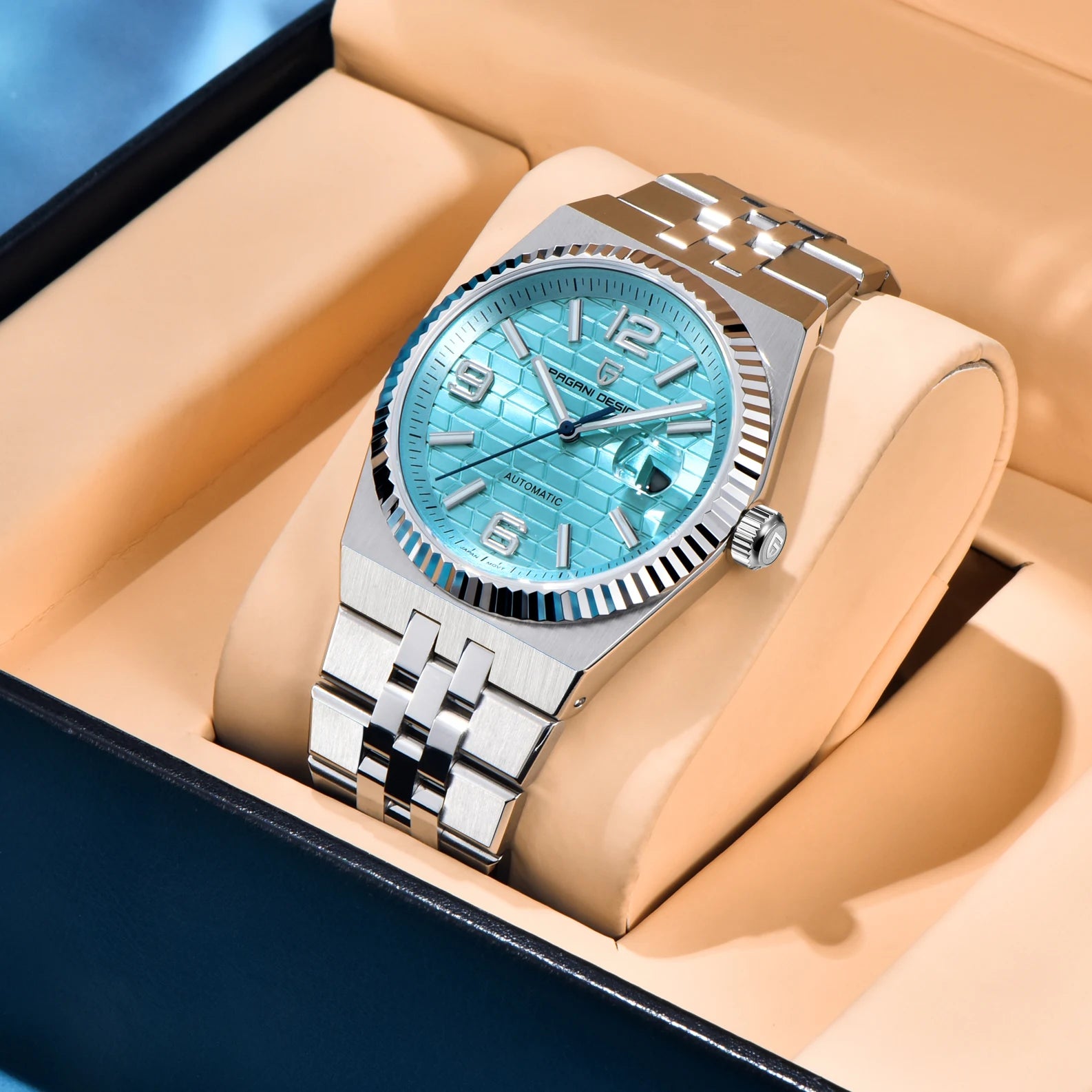 PAGANI DESIGN New Watches 3D Rhombus Dial Luxury Automatic Watch For Men Fashion AR Sapphire crystal Mechanical Wrist watch 2026