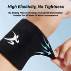 Non-slip fitness wristband - high-strength elastic sports strap, suitable for running, basketball, weightlifting - sweat-absorbing support protective gear - suitable for all hand types of men and women (black/blue/red) - trai mbzr