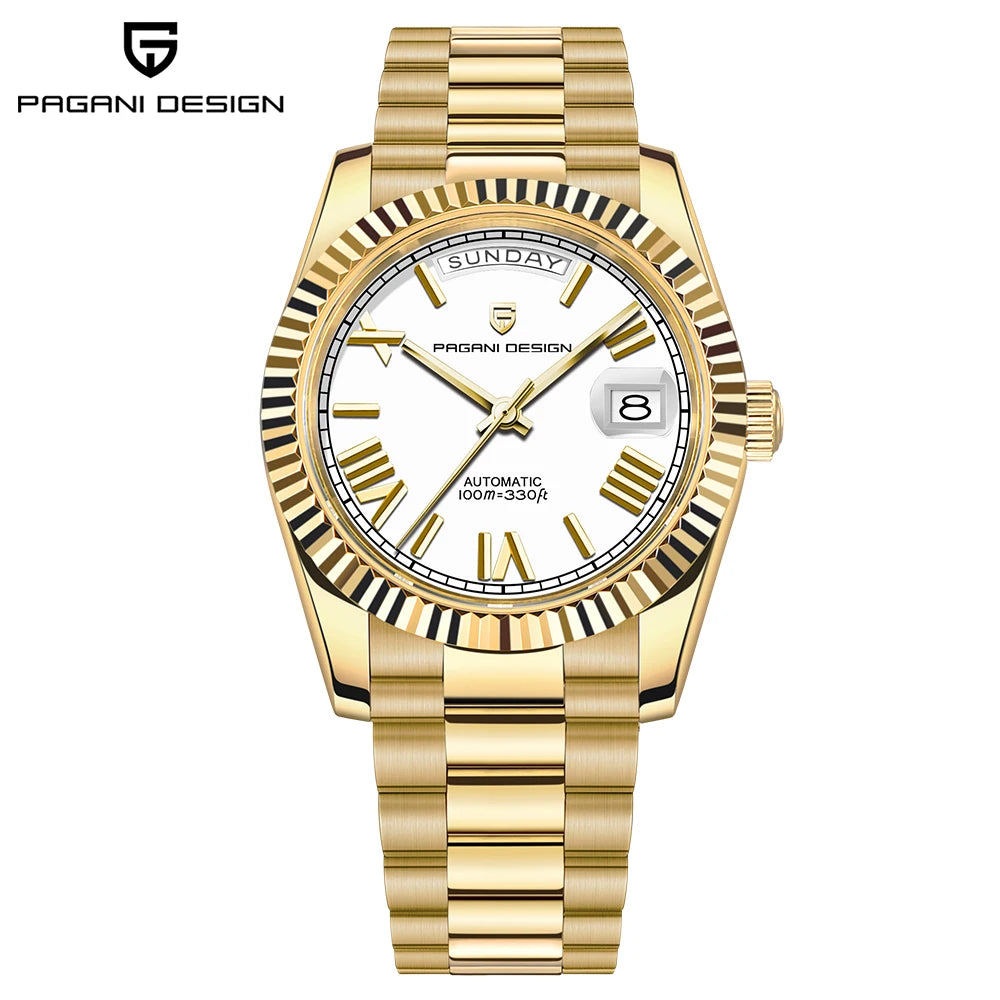 PAGANI DESIGN DD36 Double calendar 36MM mechanical automatic men watch Haiou ST16 sapphire luxury waterproof  relogio masculino