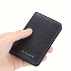 Mens Minimalist Slim Wallet - Pu Leather Credit Card Holder Bag Front Pocket Purse - For Men - Perfect Gift For Birthday & Travel